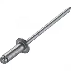 Image of Toolcraft 194706 Steel Head Aluminium Blind Rivets DIN 7337 4 x 7m...