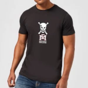 Image of East Mississippi Community College Skull and Logo Mens T-Shirt - Black - M