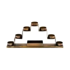 Image of Ivyline Tealight Candle Holder With Decor Box In Antique Brass