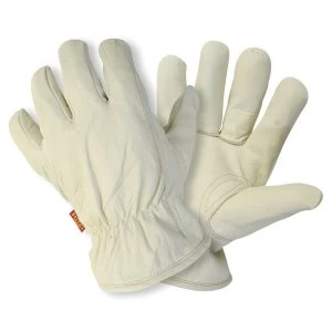 image of Briers Lined Leather Gardening Gloves - Medium