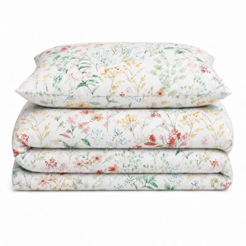Image of Sweet Dreams Florelle Multi Eleanor Delicate Floral Patterned Duvet Cover And Pillowcase Set Double