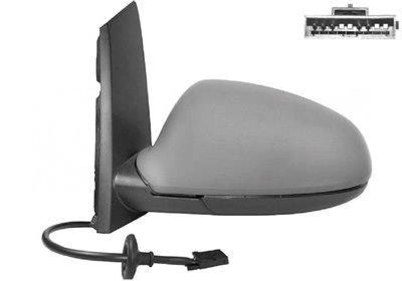 Image of VAN WEZEL 3749807 Wing mirror * HAGUS * Left, Heatable, primed Outside Mirror (50)