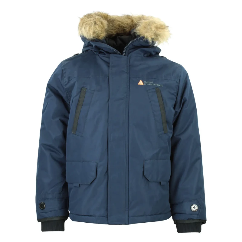 Image of Peak Mountain Kids ski parka Peak Mountain Ecapeak Bleu Male 4 ans ECAPEAK/3-8/YL-bleu nuit