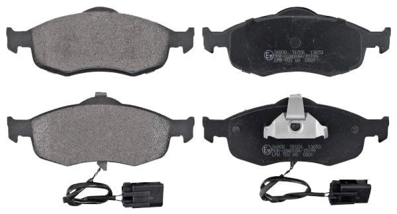 Image of A.B.S. 36808 Brake pad set with integrated wear sensor Brake Pad Set,disc brake (402)