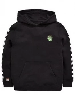 Image of Vans Boys Vans X Marvel Hulk Black Hoody Black Size L12 14 Years
