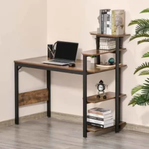 Image of Ceara Compact Computer and Storage Desk, Brown