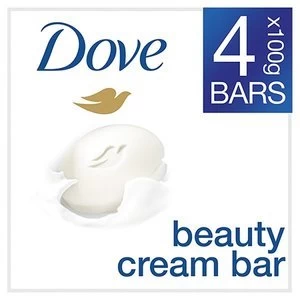 image of Dove Original Beauty Cream Soap Bar 4 x 100g