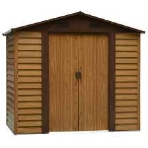 image of Outsunny Garden Shed, 235.7Lx195.6Wx176.7-208.7H cm, Steel