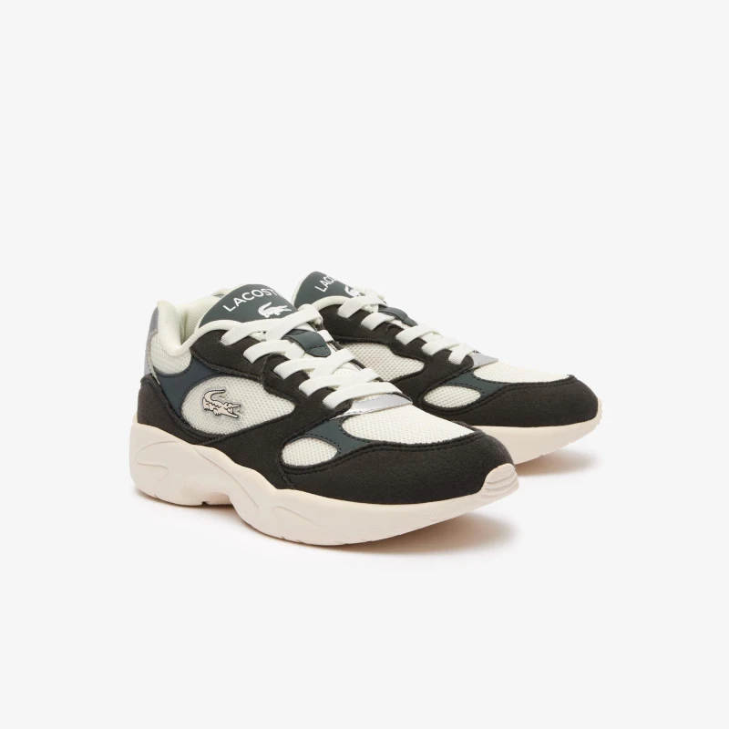 Image of Lacoste Childrens Storm 96 Vintage Trainers - Black C11