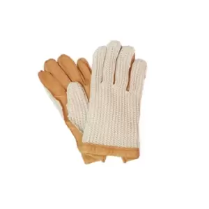 image of Eastern Counties Leather Mens Crochet Driving Gloves (L/XL) (Tan)