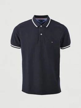 Tommy Hilfiger Basic Tipped Regular Fit Polo Shirt - Navy, Size XS, Men