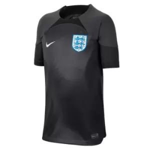 Image of Nike England Goal Keeper Shirt 2022 2023 Junior - Black