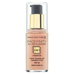Image of Max Factor All Day Flawless 3 in 1 Foundation Warm Almond 45 Nude