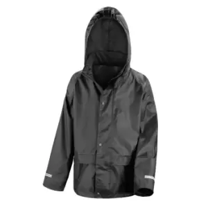 Image of Result Childrens/Kids Core Junior Stormdri Rain Over Jacket (11-12 years) (Black)