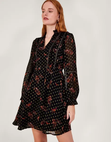 Image of 'Ottilie' Print Tea Dress