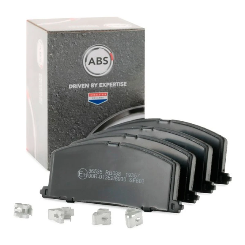 Image of A.B.S. 36535 Brake pad set with acoustic wear warning Brake Pad Set,disc brake (402)