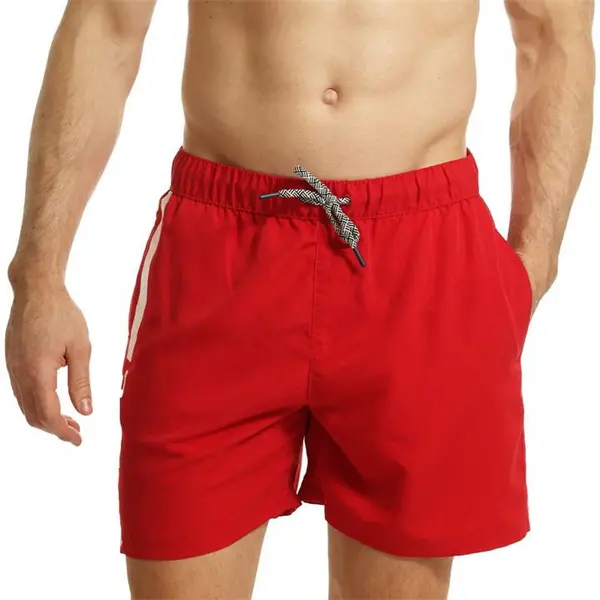 Image of Ript Essentials Verticle Stripe Swimming Trunks Mens - Red S