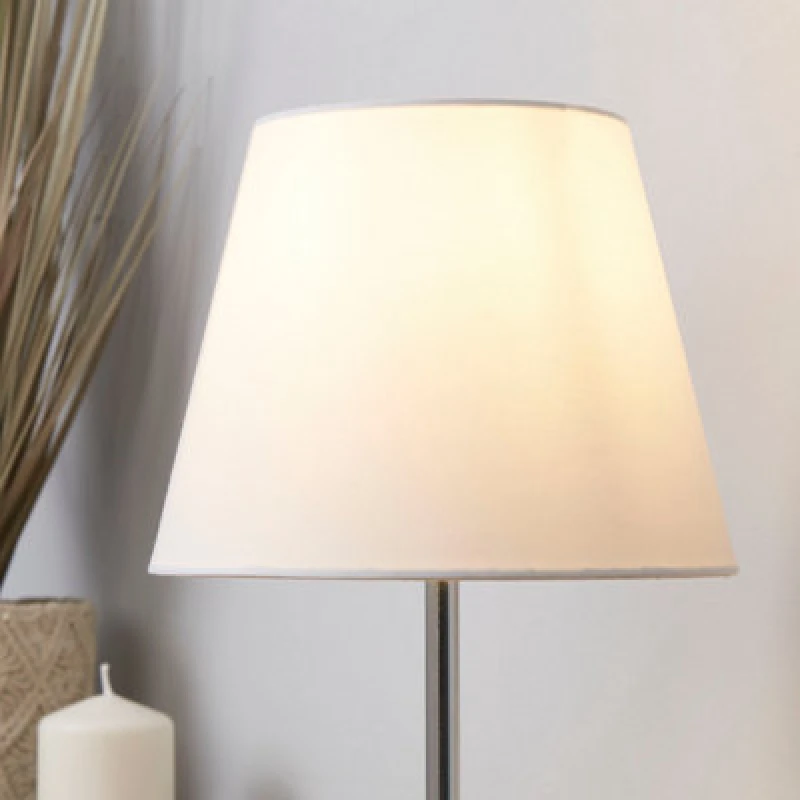 Image of Lighting Collection Tapered Shade White unisex 20cm