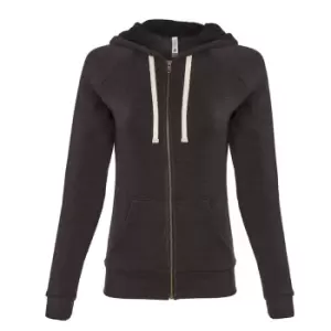 Image of Next Level Womens/Ladies PCH Zip Hoodie (L) (Heather Black)