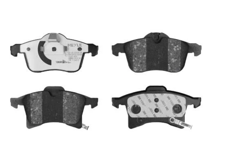 Image of MEYLE 025 283 3219/PD Brake pad set Front Axle, with acoustic wear warning, MEYLE-PD Quality, with anti-squeak plate Brake Pad Set,disc brake (402)