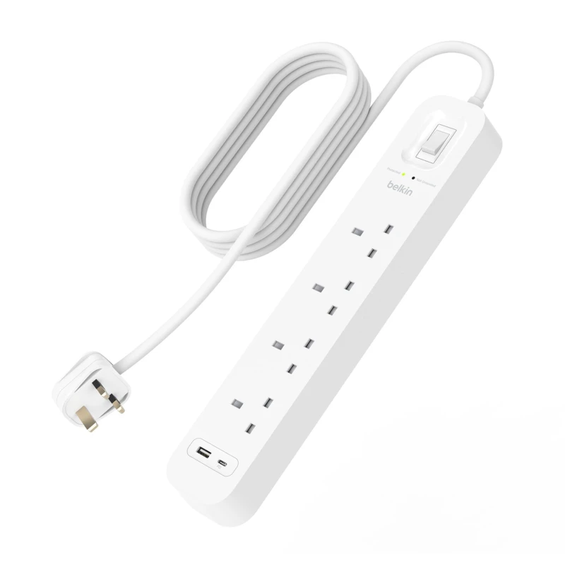 Image of SURGE PROTECTION WITH USB C 4 OUTLET