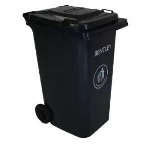 image of 240 Litre Black Wheelie Bin - Weatherproof and durable - Black - Charles Bentley