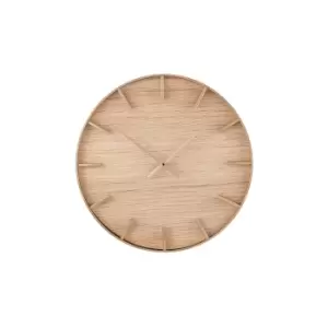 image of 60cm Natural Wooden Wall Clock