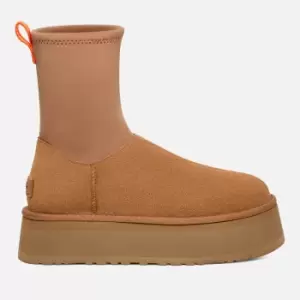 Image of UGG Womens Classic Dipper Suede/Neoprene Boots - Chestnut - UK 4