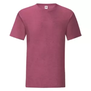 Image of Fruit Of The Loom Mens Iconic T-Shirt (3XL) (Heather Burgundy)