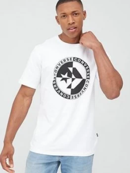 Image of Converse Checkered Star Chevron T-Shirt - White