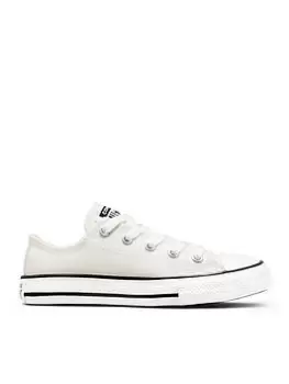 Image of Converse Chuck Taylor All Star Millennium Glam Childrens Ox Trainers, Silver/Pink, Size 1