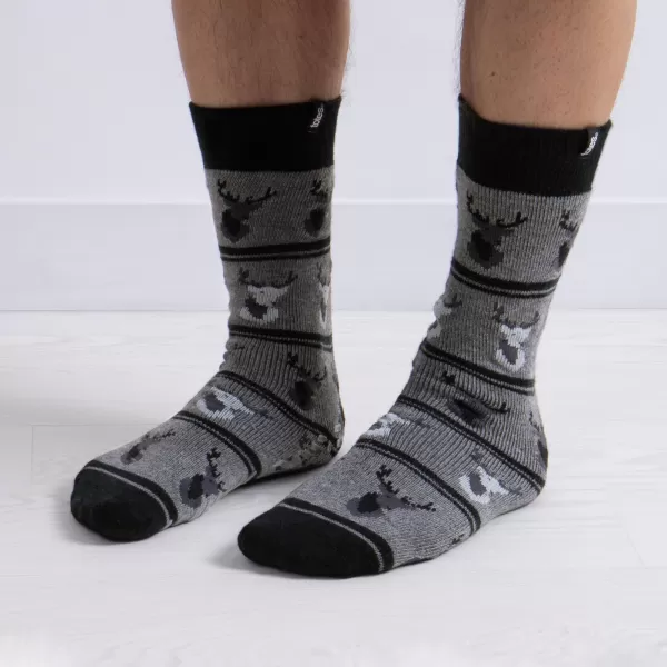 Image of totes Toasties Original Stag Slipper Socks MultiColoured
