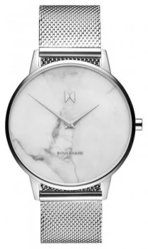 image of MVMT Boulevard Venice Marble Stainless Steel Mesh Marble Watch