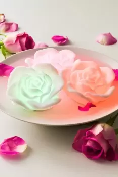 Image of Colour Changing Floating Rose Bath Lights