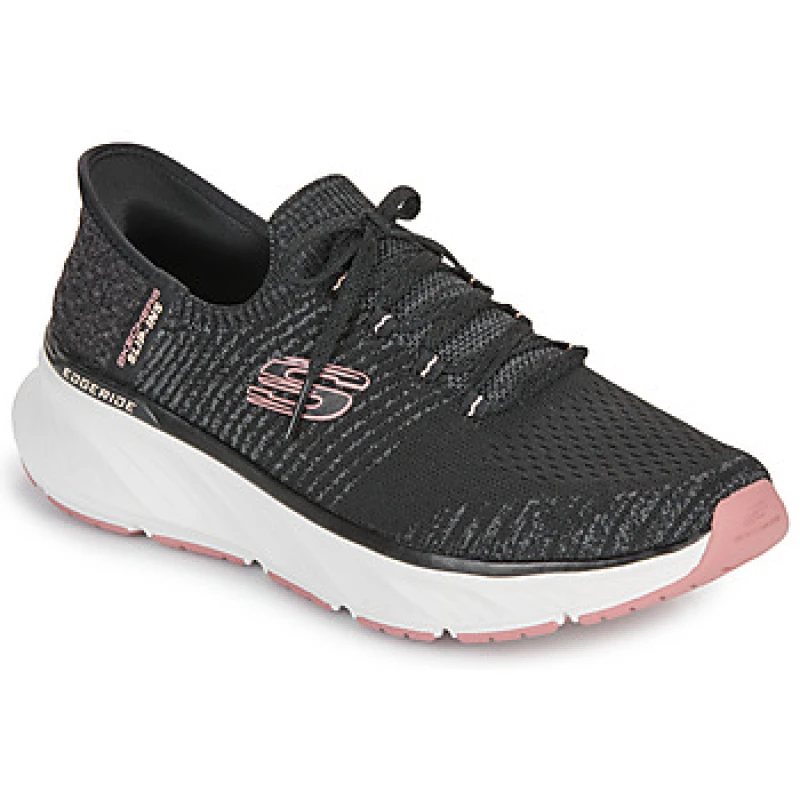 Image of Skechers Womens Slip Ins Edgeride Impression Hands Free Black Pink Trainers - UK 4 Black female PS4232BKP4