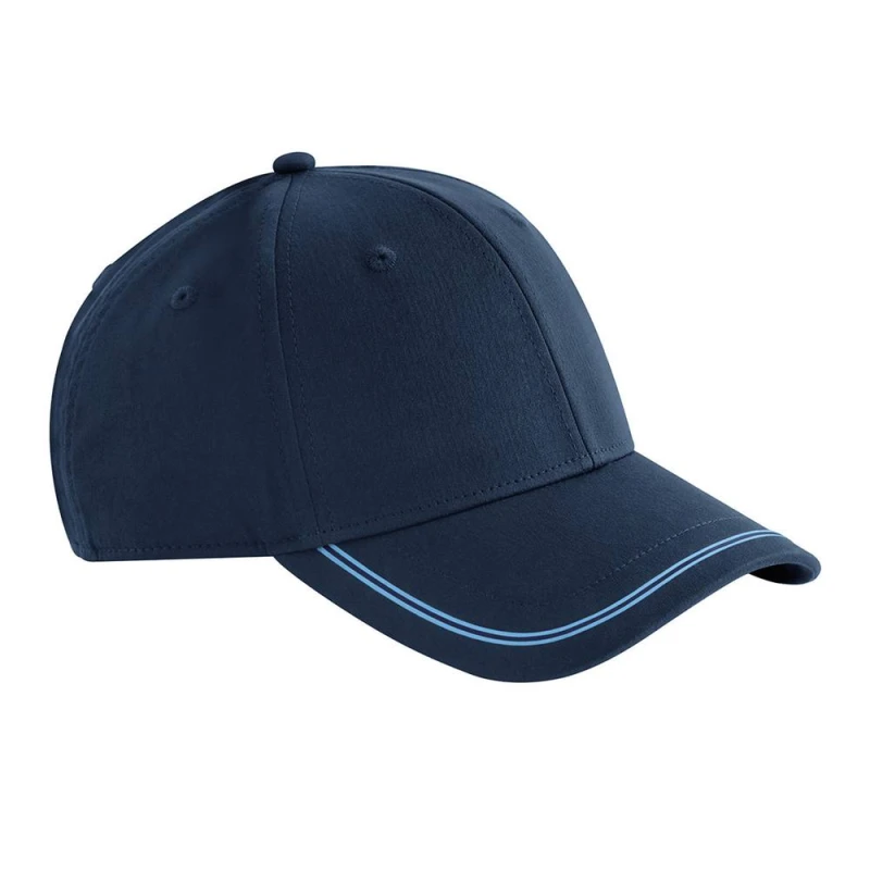 Image of Beechfield Mens Match Day Baseball Cap in Mid Navy Mid Navy Male One Size