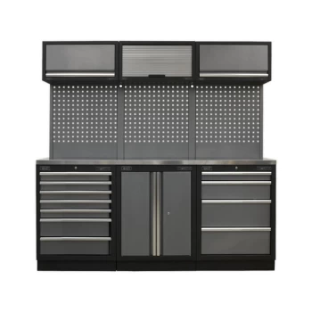 image of Sealey - APMSSTACK07SS Modular Storage System Combo - Stainless Steel Worktop