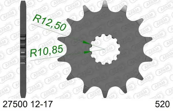 Image of AFAM 27500-14 Chain Pinion 14