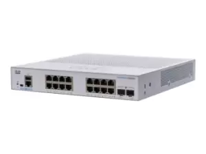 Image of CBS350-16T-E-2G-EU - Managed - L2/L3 - Gigabit Ethernet (10/100/1000) - Rack mounting
