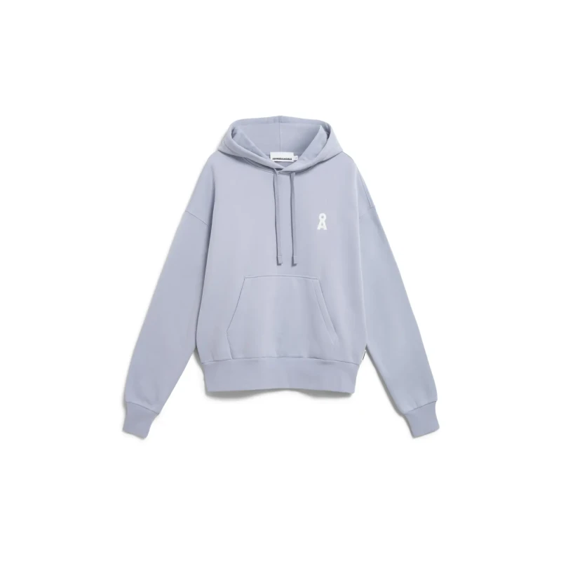 Image of ARMEDANGELS Womens hooded sweatshirt ARMEDANGELS Iconic Å Francisaraa Bleu Female M