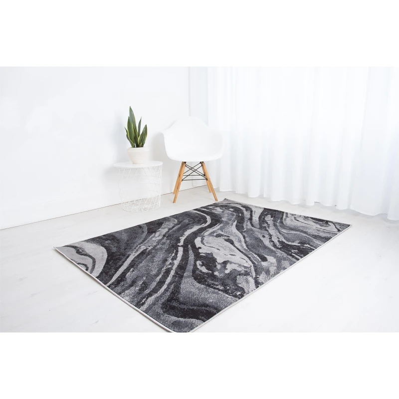 Image of Rugstyle BALLETTO 21EA Black/Anthra unisex 80x150cm
