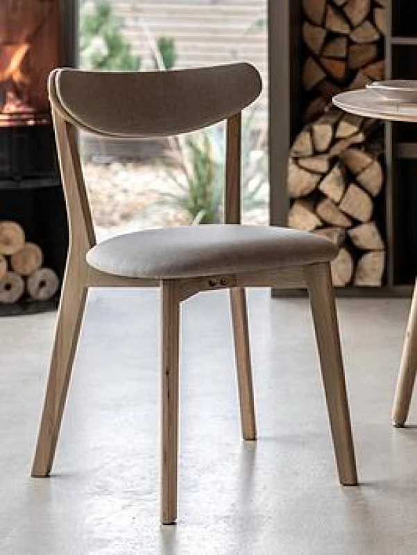 Image of Gallery Interiors Alston Set of 2 Dining Chairs in Natural