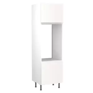 Image of KitchenKIT J-Pull 60cm Double Oven Unit- Matt White
