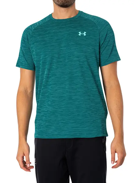 Image of Under Armour Tech Textured Short Sleeve T-Shirt Green S