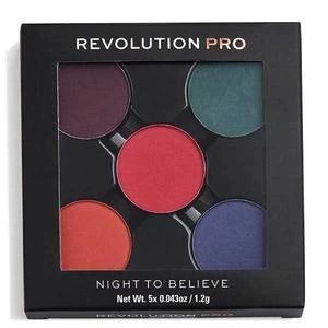 image of Revolution Pro Refill Eyeshadow Pack Night To Believe