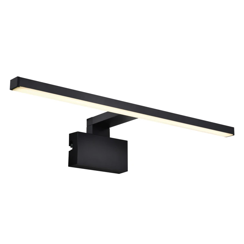 Image of Nordlux Marlee Wall Light Bathroom Black Metal Bathroom LED IP44 Mains Black Unisex