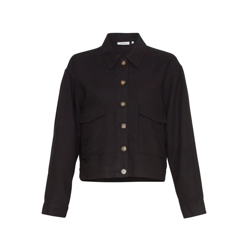 Image of moss copenhagen Womens jacket Moss Copenhagen Jovene Ginia Noir Female S