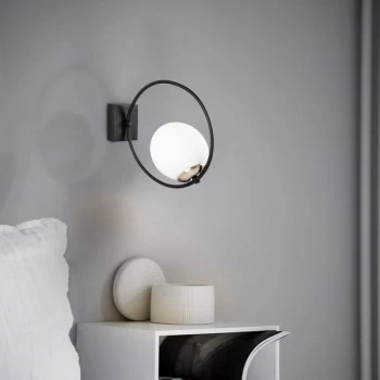 Image of Dolunay - 3911 Black White Wall Lamp