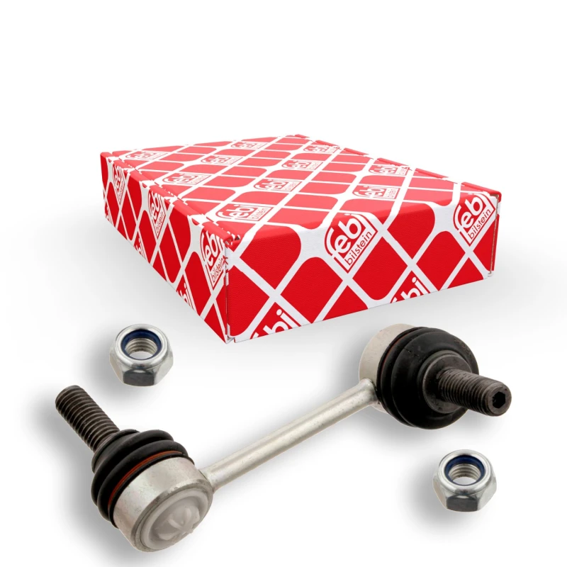 Image of FEBI BILSTEIN 29400 Anti-roll bar link OE Turbo NEW, Front Axle Right Steel Link Stabiliser (3229)
