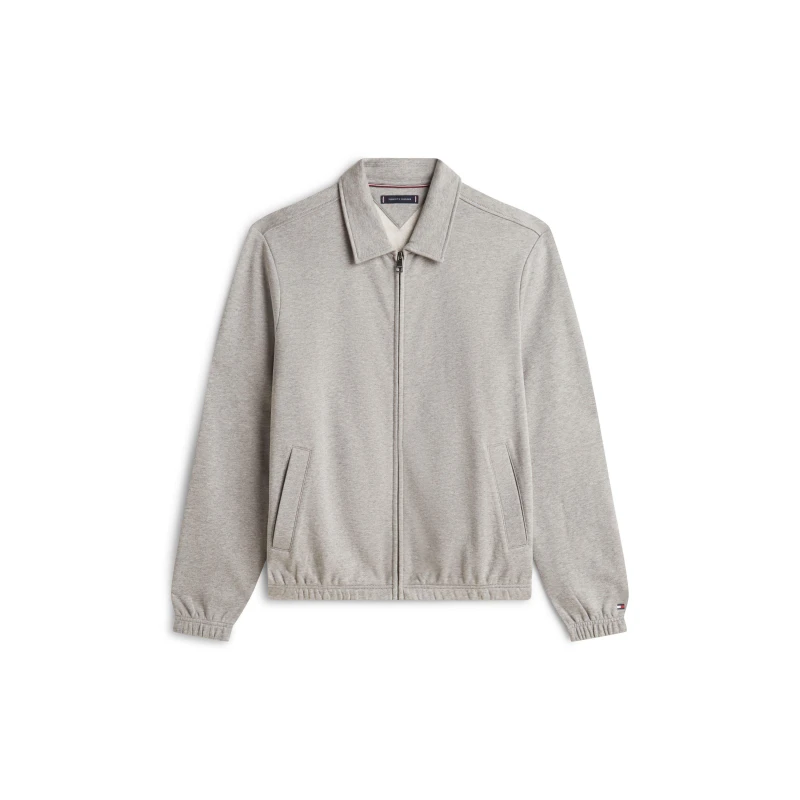 Image of Tommy Hilfiger Mens Terry Ivy Harrington Jacket Grey Heather male M